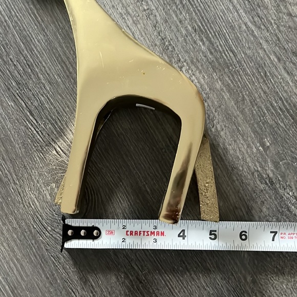 Giraffe Gold Colored Figurine - for Home Decor - Approx 10” Standing - Picture 2 of 10